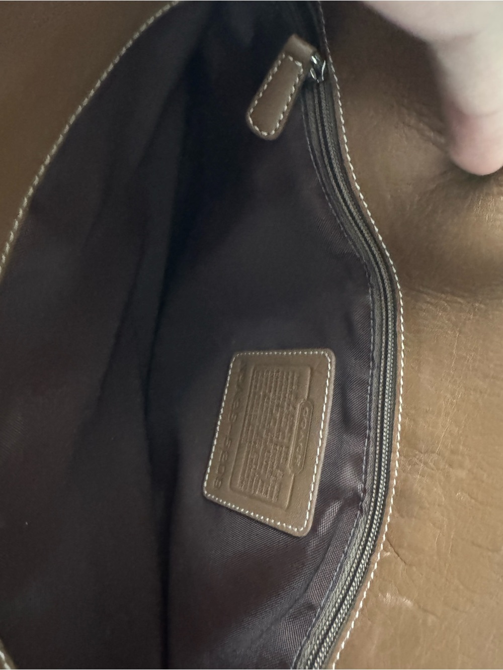 Vintage Coach Hamptons 5209 Tan Brown Leather Business Tote Laptop Bag - Picture 6 of 16